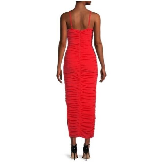 Elliatt Red Pippa Maxi Dress NWT Ruched Midi Bodycon Retails $220 Womens Size S - Picture 5 of 7